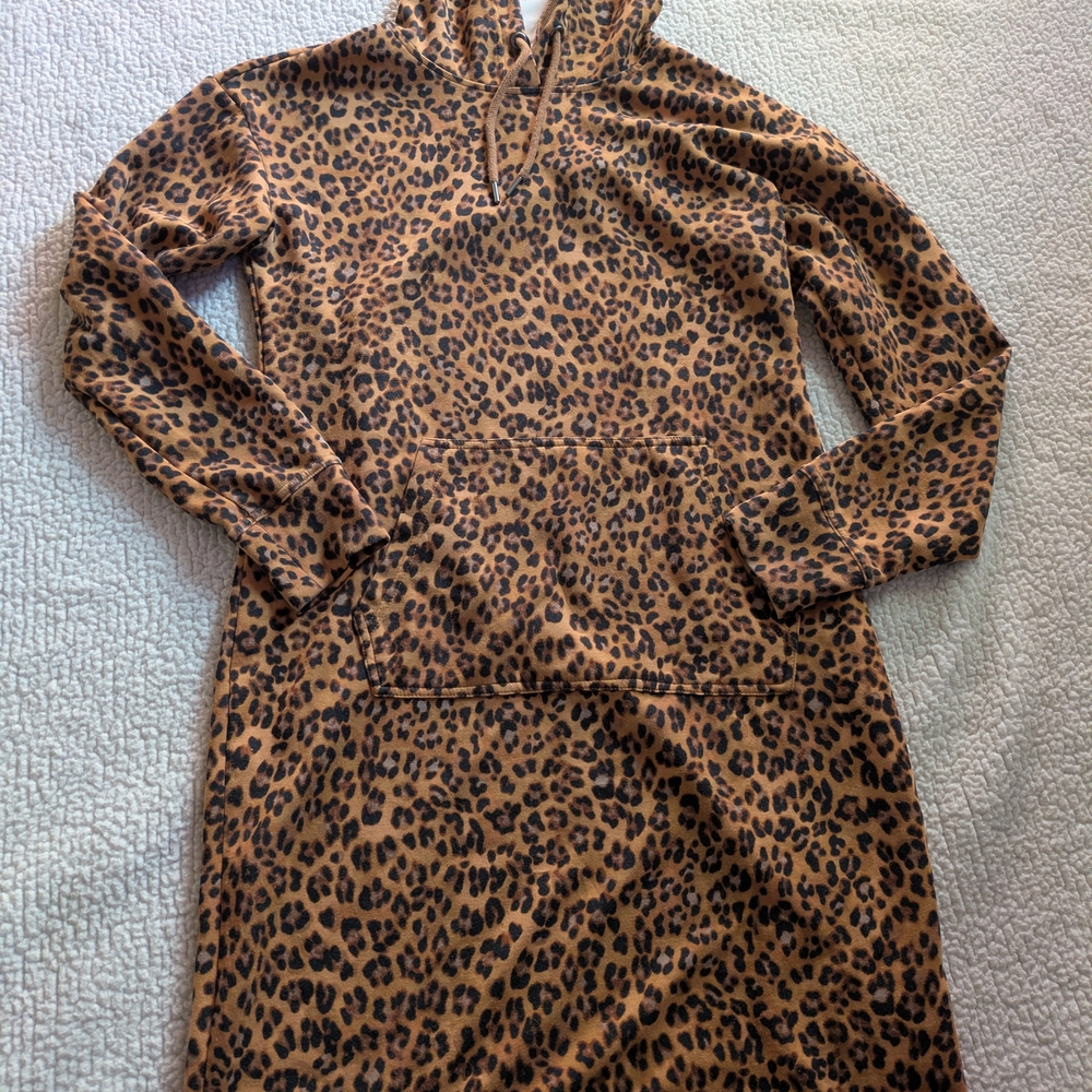 Belle Animal Print Hooded Dress